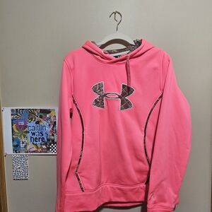 Under Armour Pink Hoodie with Camo Accents